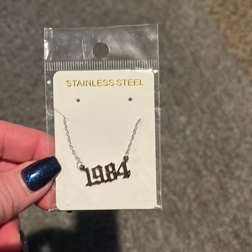 Stainless steel 1984 necklace